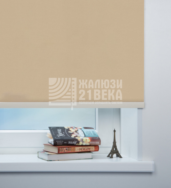 Ткань для рулонных штор «Карина», цвет: кремовый