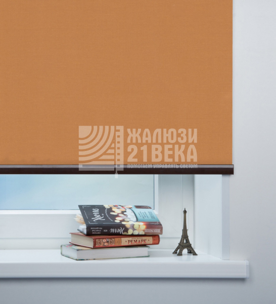 Ткань для рулонных штор «Карина», цвет: кофе