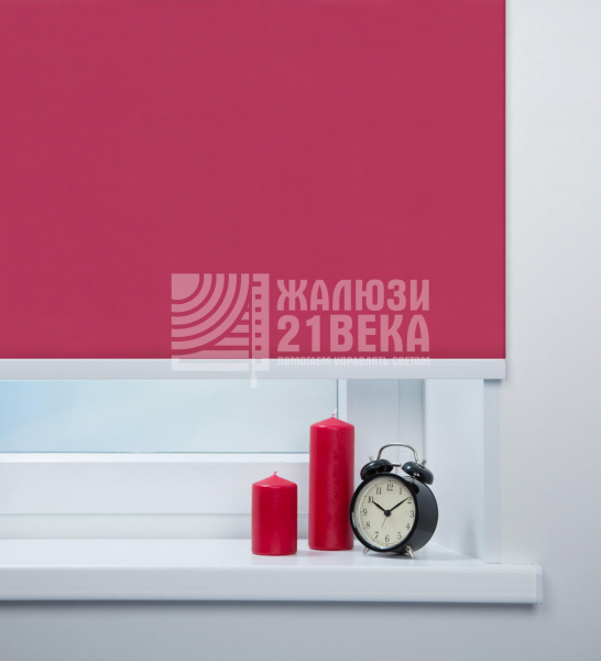 Ткань для рулонных штор «Карина блэкаут», цвет: фуксия