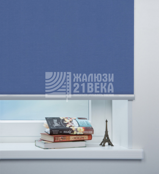 Ткань для рулонных штор «Карина», цвет: синий