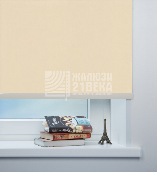 Ткань для рулонных штор «Карина», цвет: тёмно-бежевый