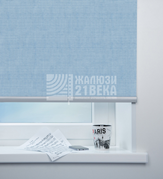 Ткань «Тэффи голубой» для рулонных штор
