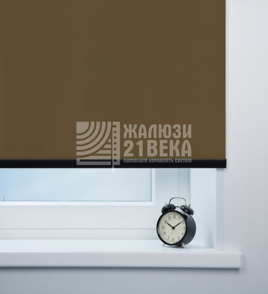 Ткань «Респект блэкаут коричневый» для рулонных штор