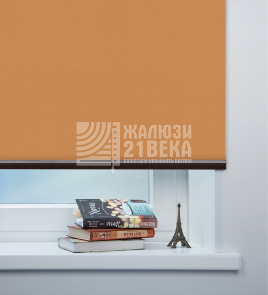 Ткань для рулонных штор «Карина блэкаут», цвет: кофе