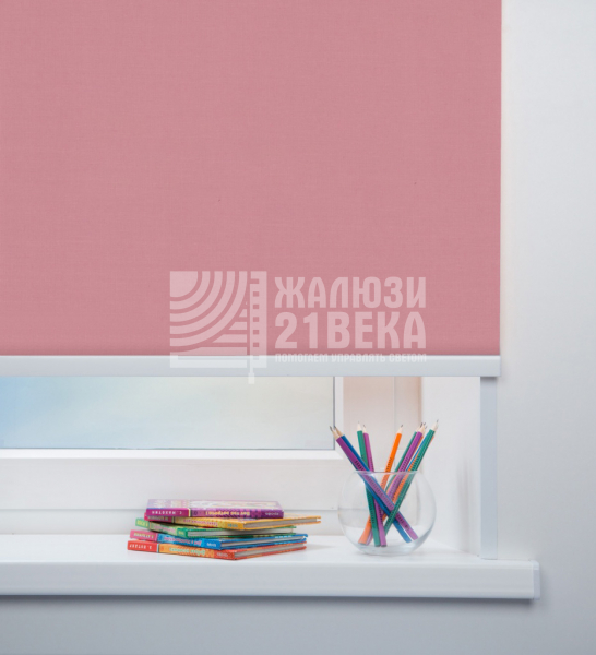 Ткань для рулонных штор «Карина», цвет: розовый