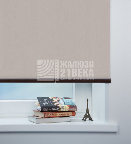 Ткань для рулонных штор «Лусто», цвет: светло-серый