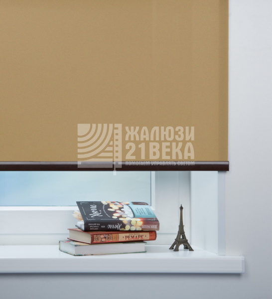 Ткань «Куба коричневый» для рулонных штор