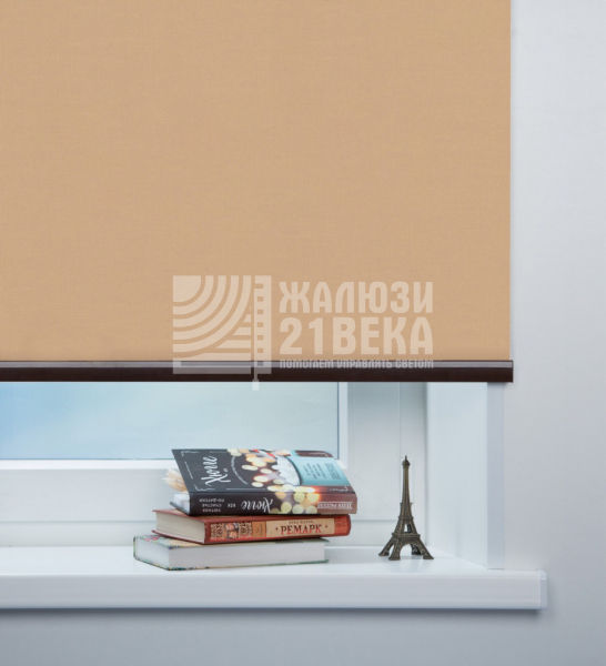 Ткань для рулонных штор «Карина», цвет: мокко