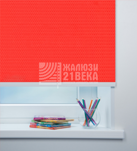 Ткань «Севилья коралловый» для рулонных штор
